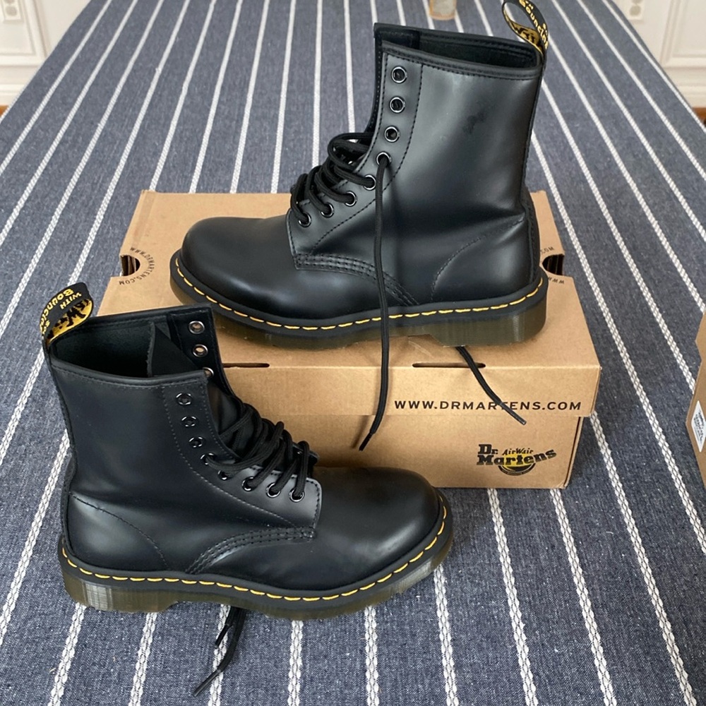 Dr. Martens Black Leather Sneakers